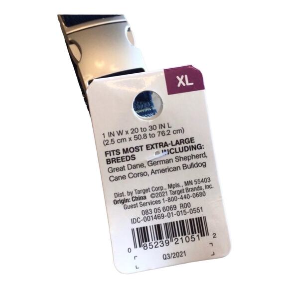 NEW Boots & Barkley XL DOG COLLAR Metal Buckle 1"x 20-30" German Shepherd 90lb + - Picture 5 of 6